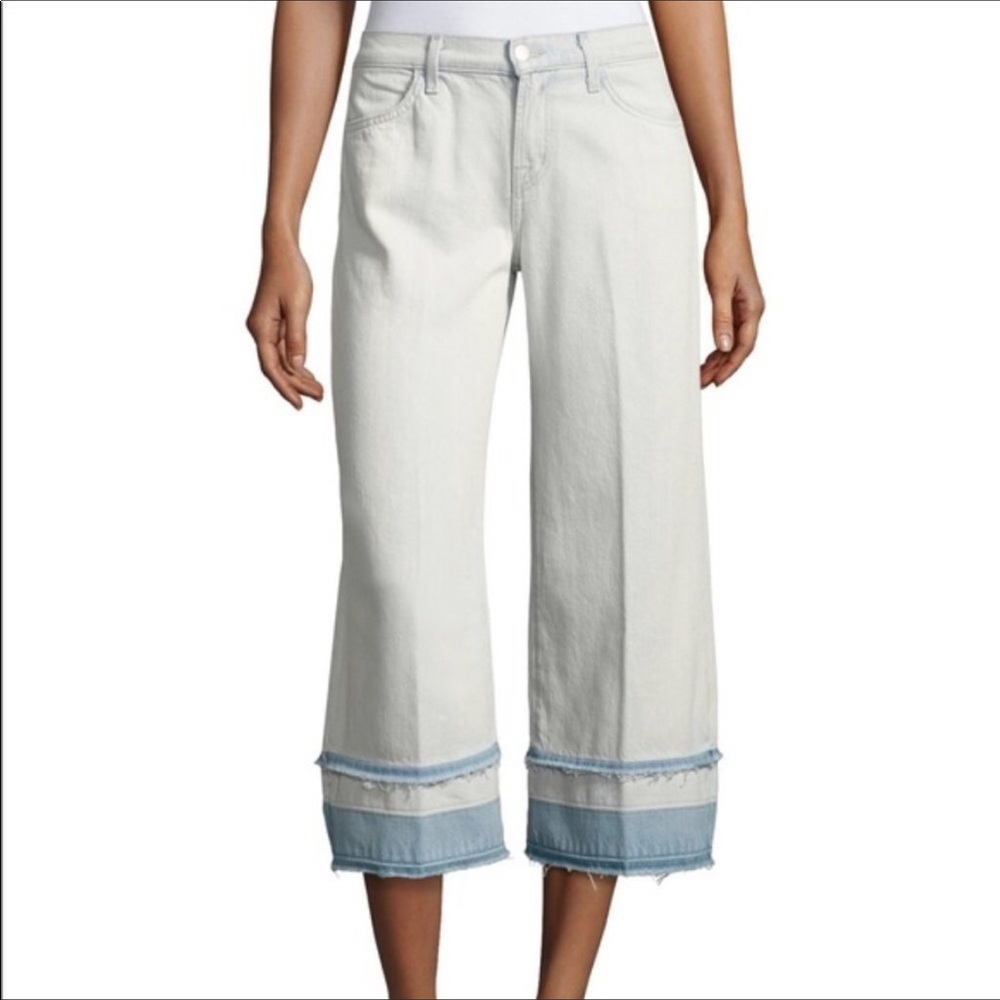 J BRAND Liza Ecstasy Wide Leg Culottes Crop Jeans - Picture 2 of 14